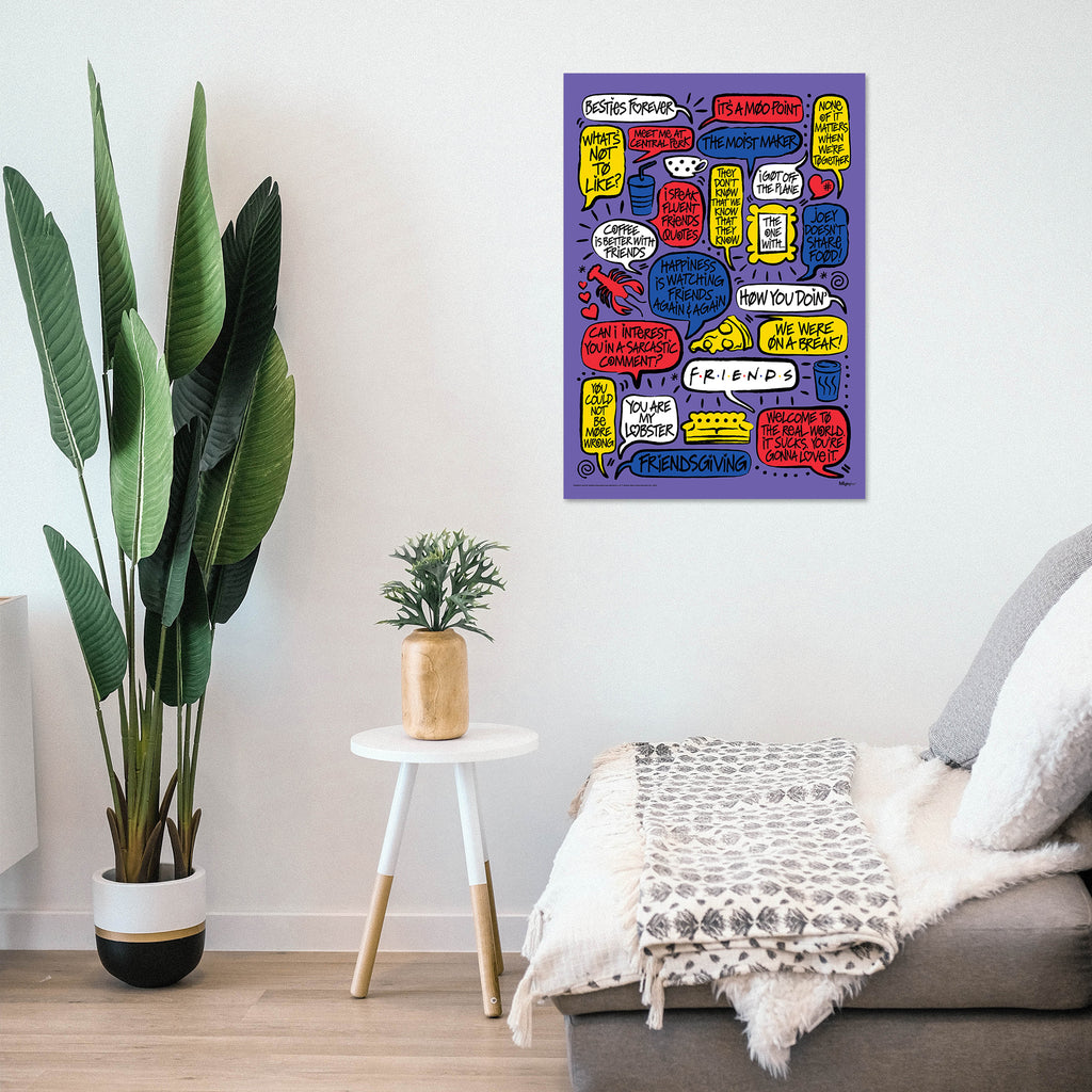 Friends: The Television Show 30th Anniversary (30th Quotes) MightyPrint™ Wall Art MP17240939