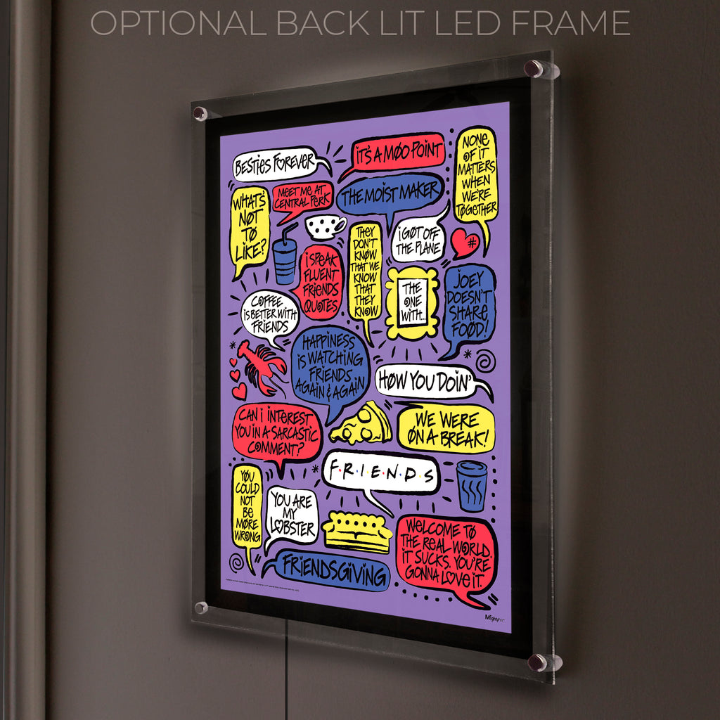 Friends: The Television Show 30th Anniversary (30th Quotes) MightyPrint™ Wall Art MP17240939