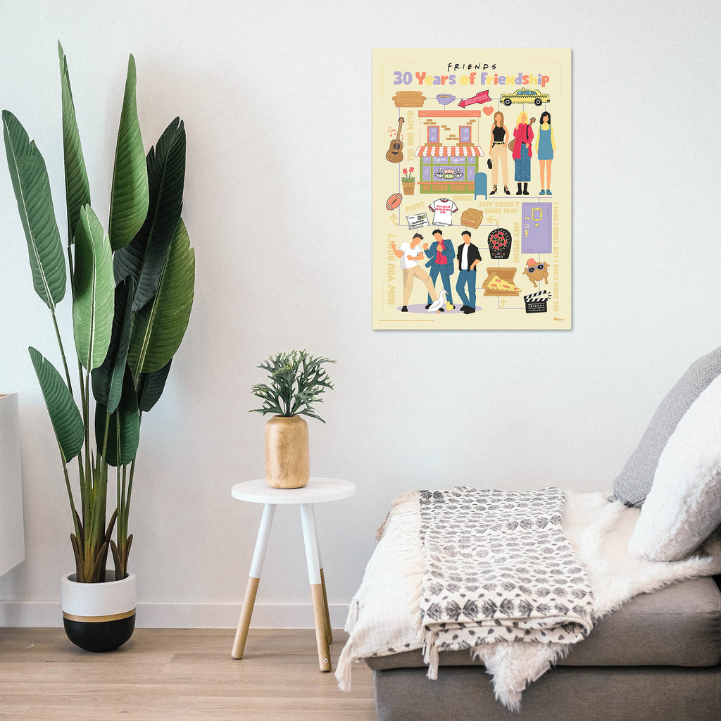 Friends: The Television Show 30th Anniversary (30 Years of Friendship) MightyPrint™ Wall Art MP17240940