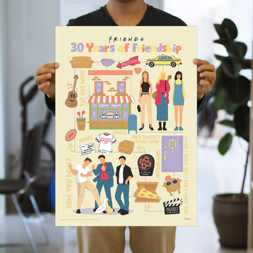 Friends: The Television Show 30th Anniversary (30 Years of Friendship) MightyPrint™ Wall Art MP17240940