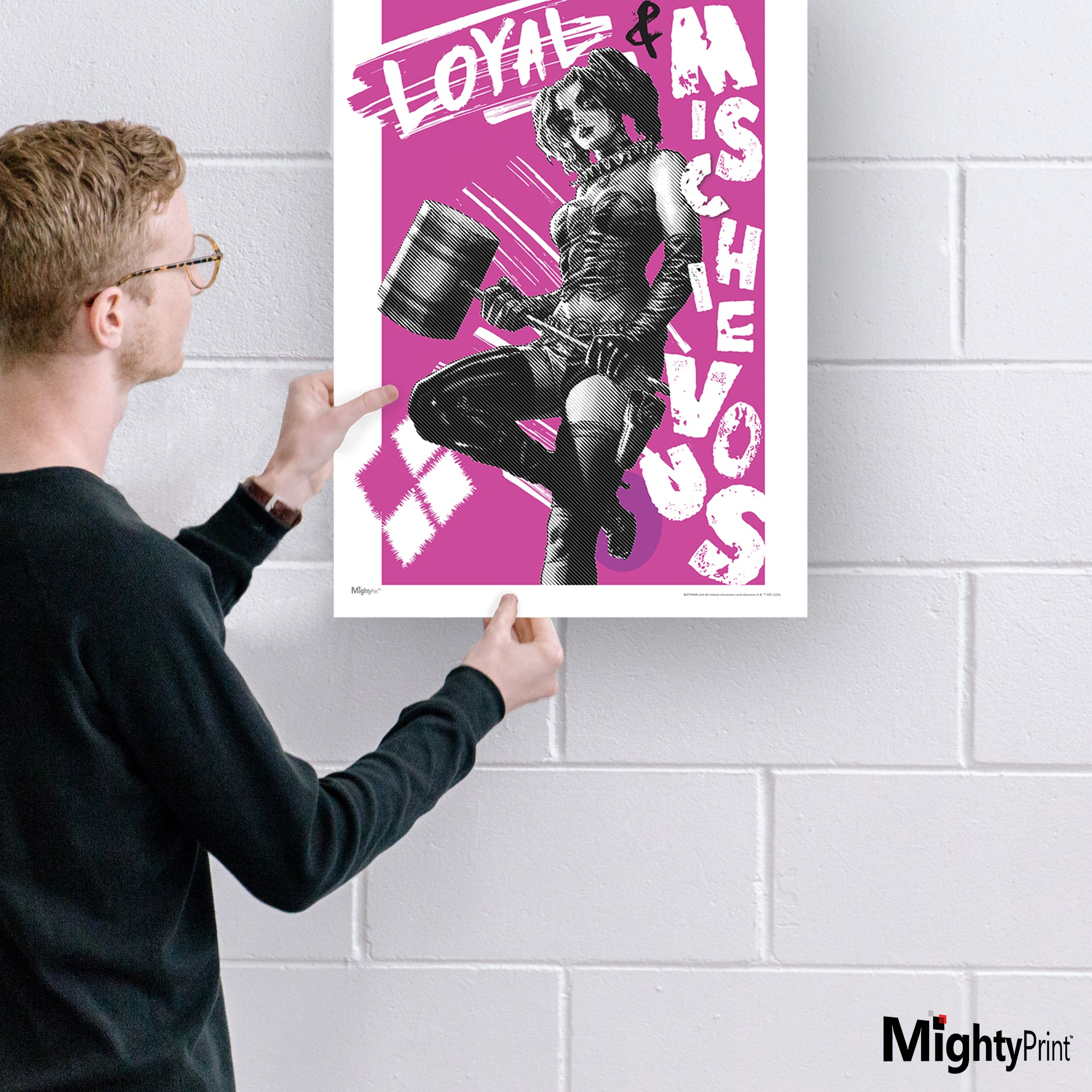 DC Comics (Harley Quinn - Grunge Pop) MightyPrint™ Wall Art MP17240967