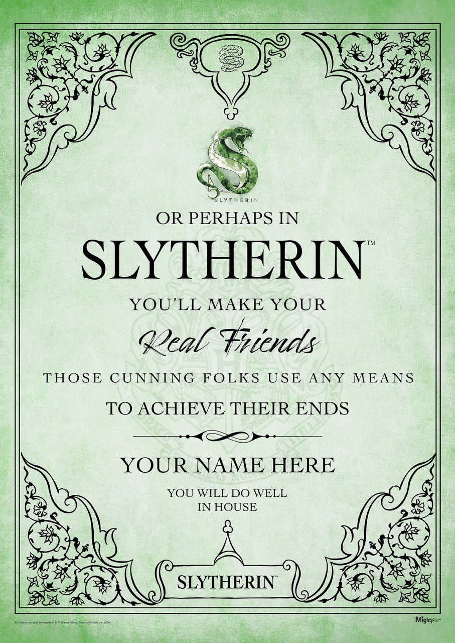 Harry Potter (Slytherin Assigned - Personalized) MightyPrint™ Wall Art MP17240978