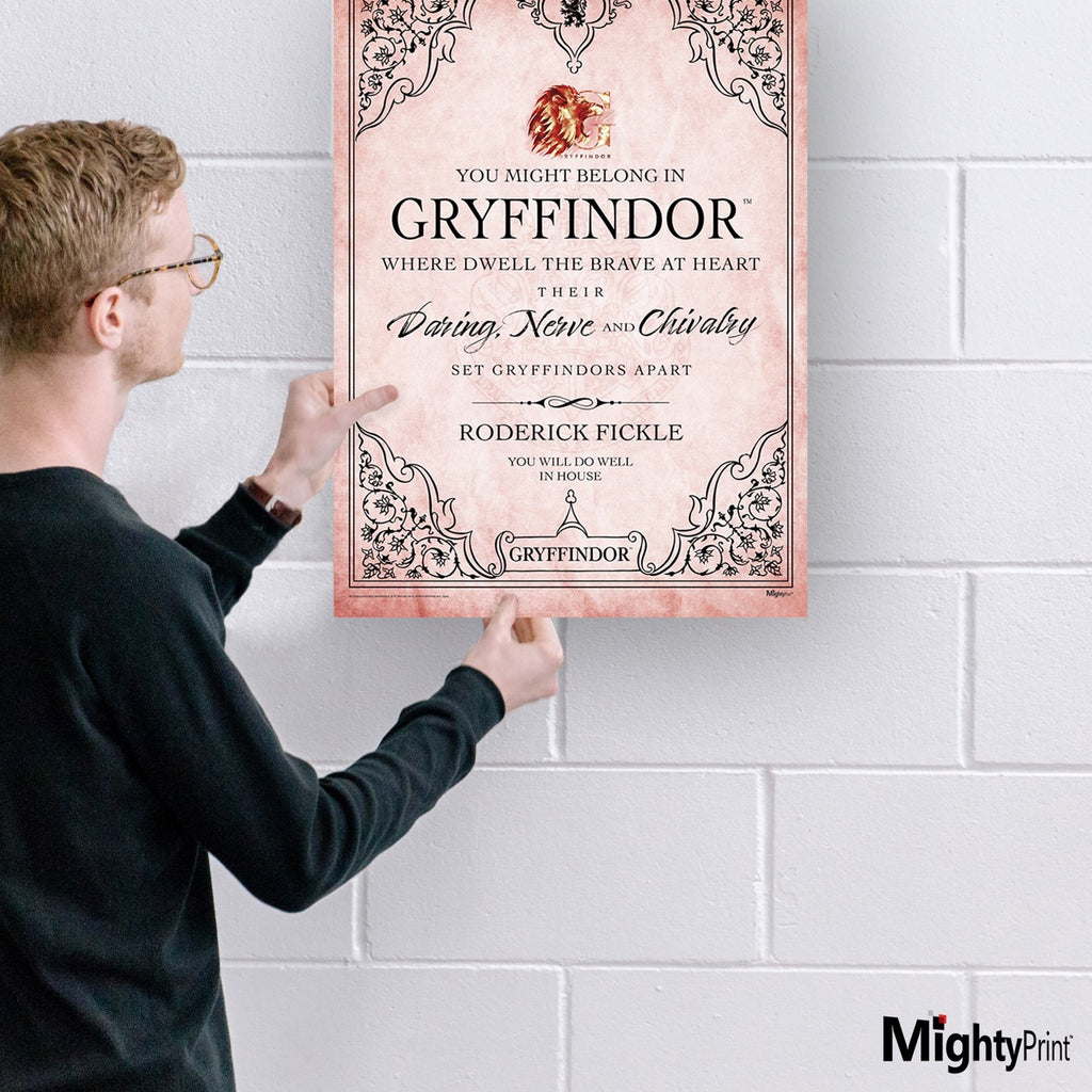 Harry Potter (Gryffindor Assigned - Personalized) MightyPrint™ Wall Art MP17240979