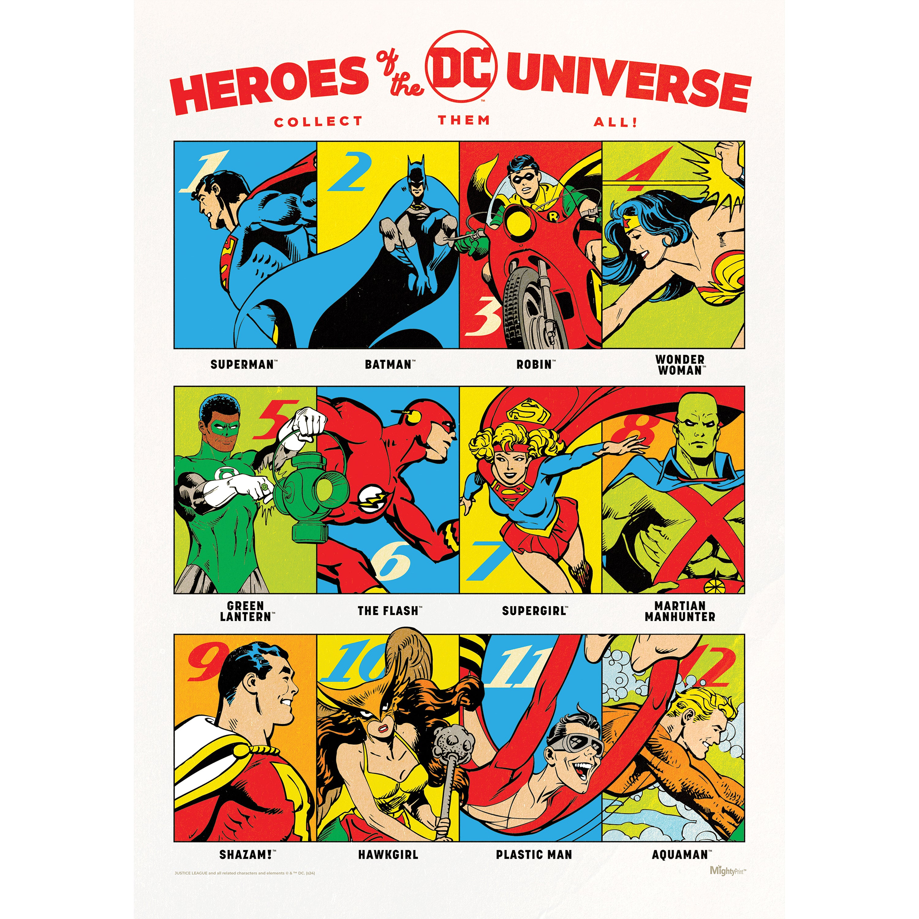 Justice League (Heroes of DC) MightyPrint™ Wall Art MP17241017