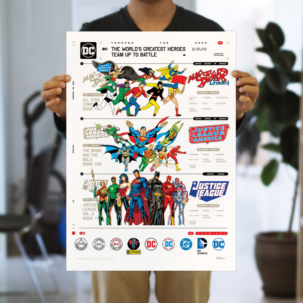 Justice League (DC Through the Ages) MightyPrint™ Wall Art MP17241019