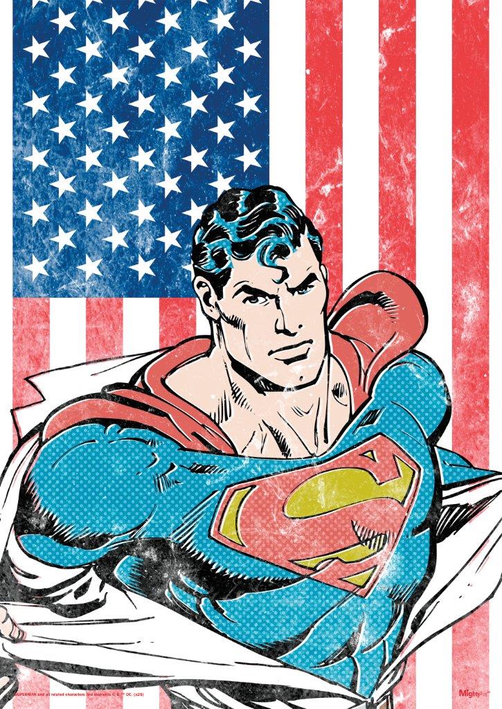 Superman (American Flag) MightyPrint™ Wall Art MP17241026
