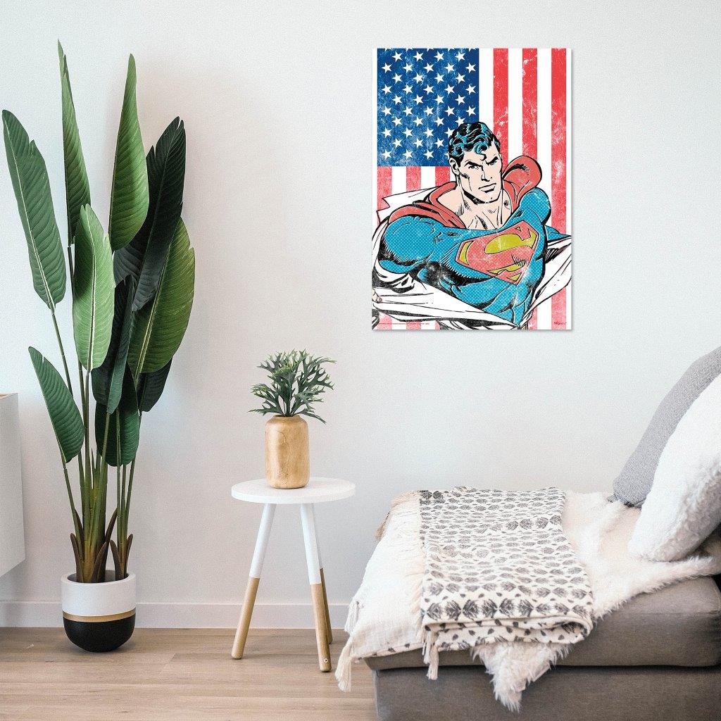 Superman (American Flag) MightyPrint™ Wall Art MP17241026