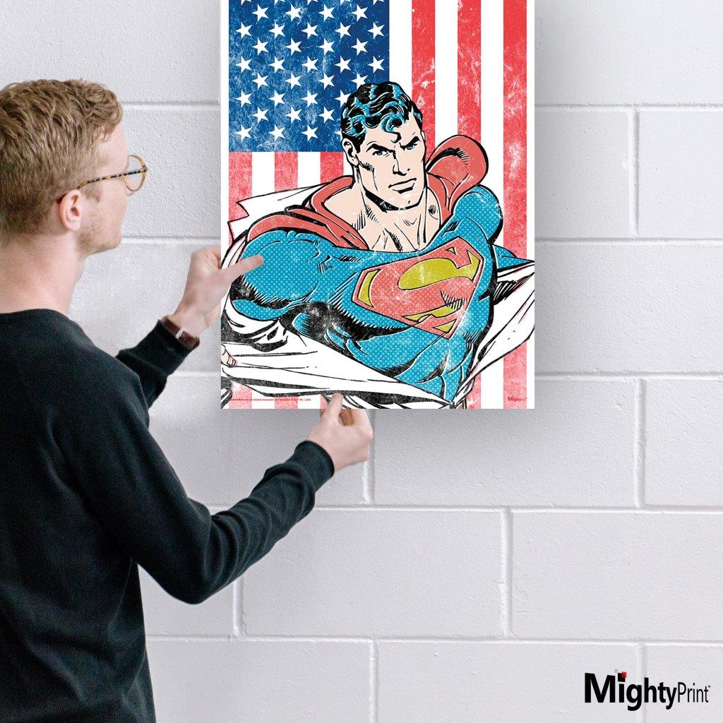 Superman (American Flag) MightyPrint™ Wall Art MP17241026
