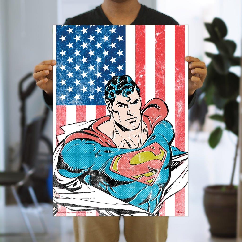 Superman (American Flag) MightyPrint™ Wall Art MP17241026