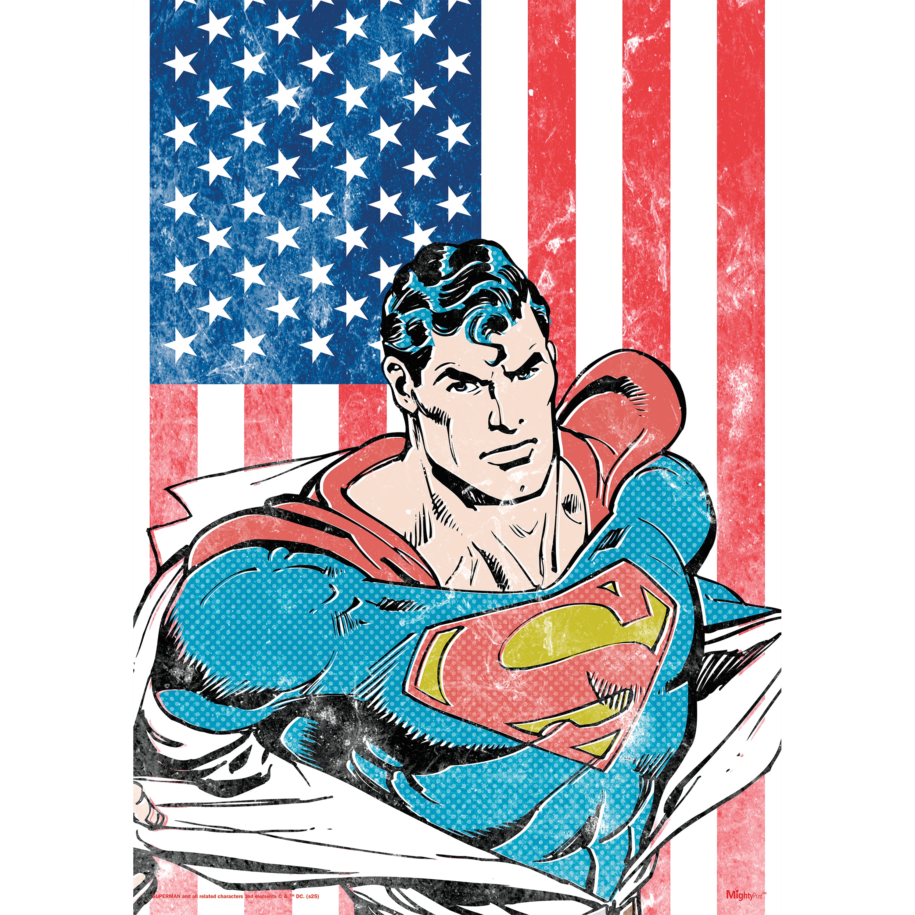 Superman (American Flag) MightyPrint™ Wall Art MP17241026