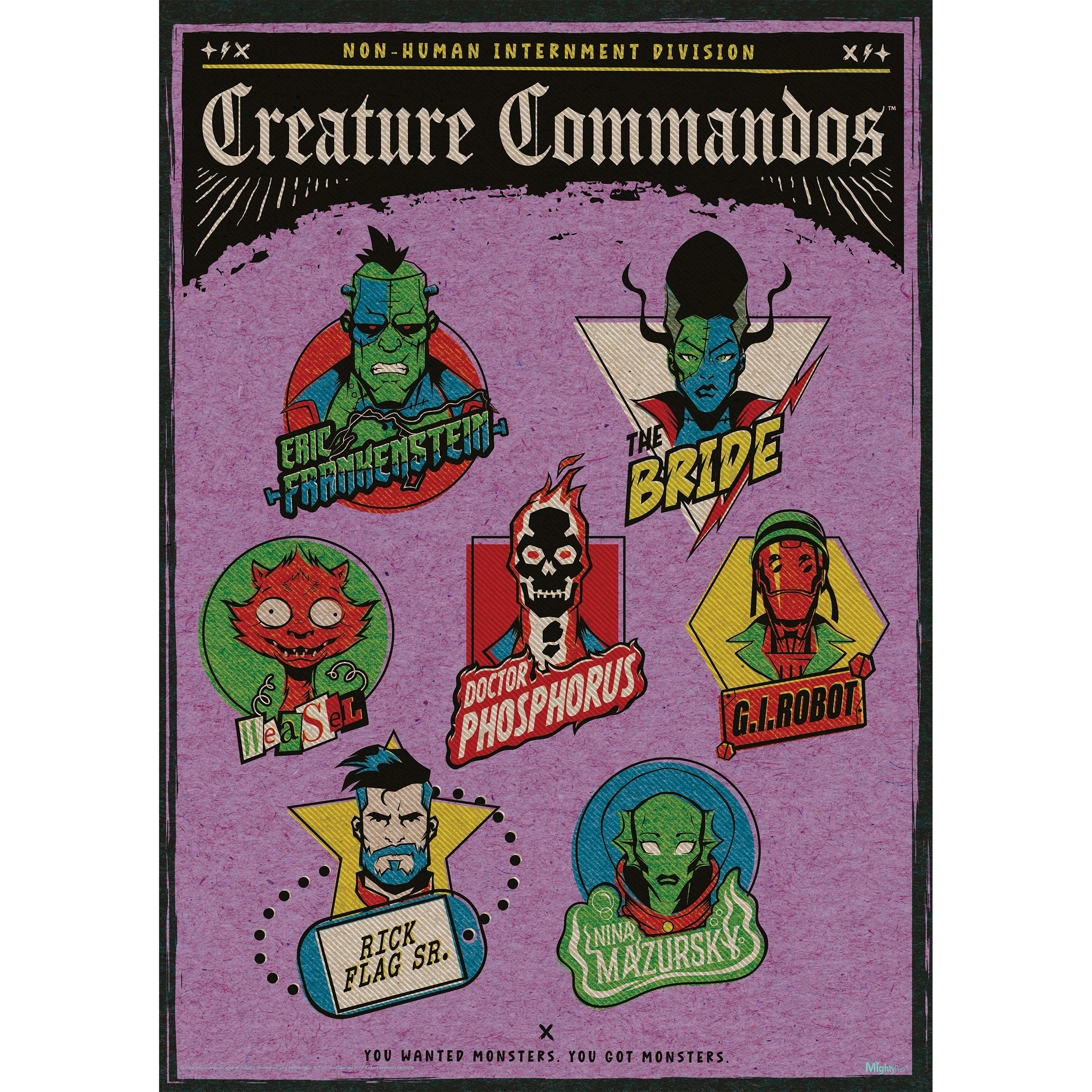 Creature Commandos (Headshots) MightyPrint™ Wall Art MP17241030