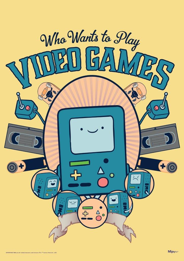 Adventure Time (BMO “Who Wants to Play Video Games”) MightyPrint™ Wall Art MP17241054