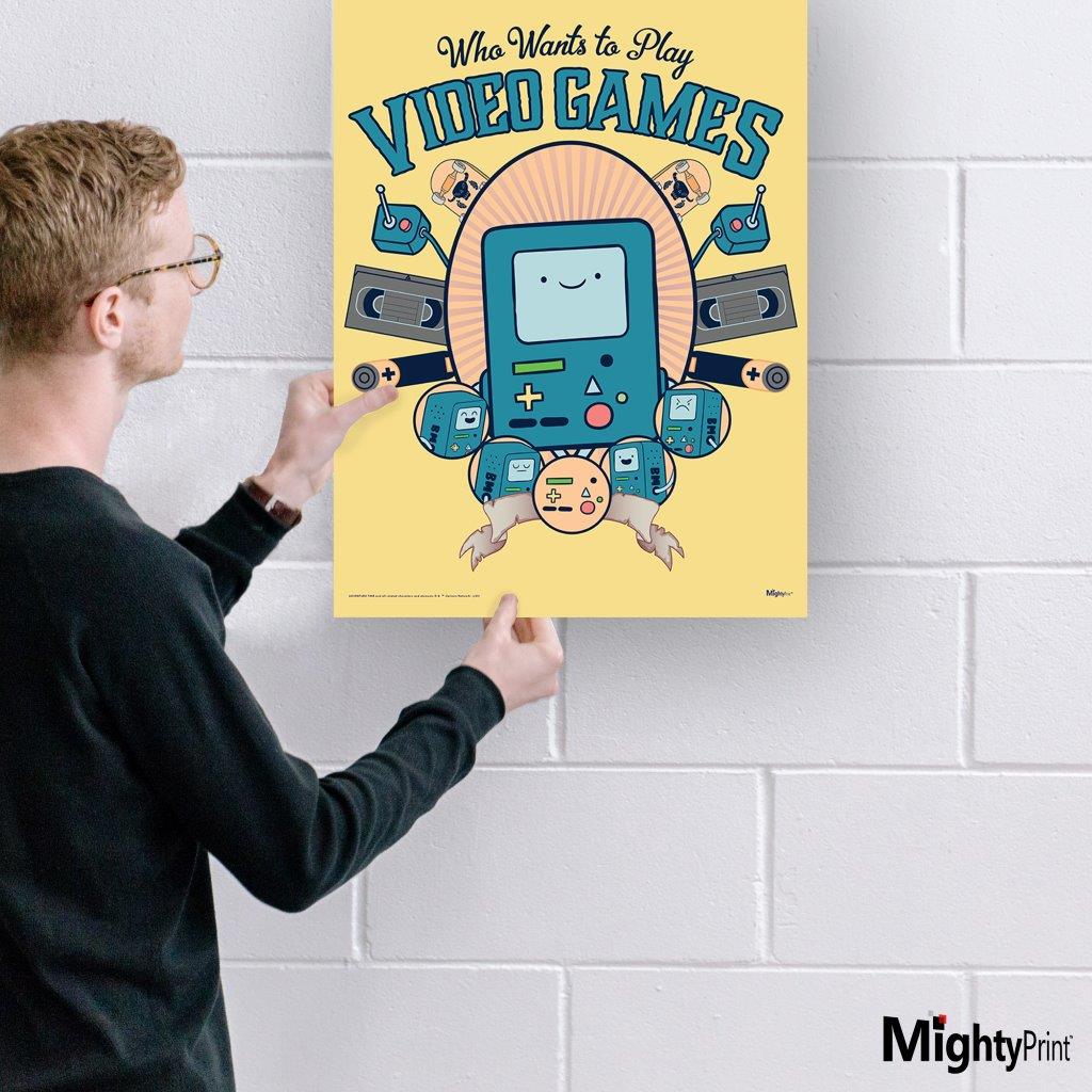 Adventure Time (BMO “Who Wants to Play Video Games”) MightyPrint™ Wall Art MP17241054
