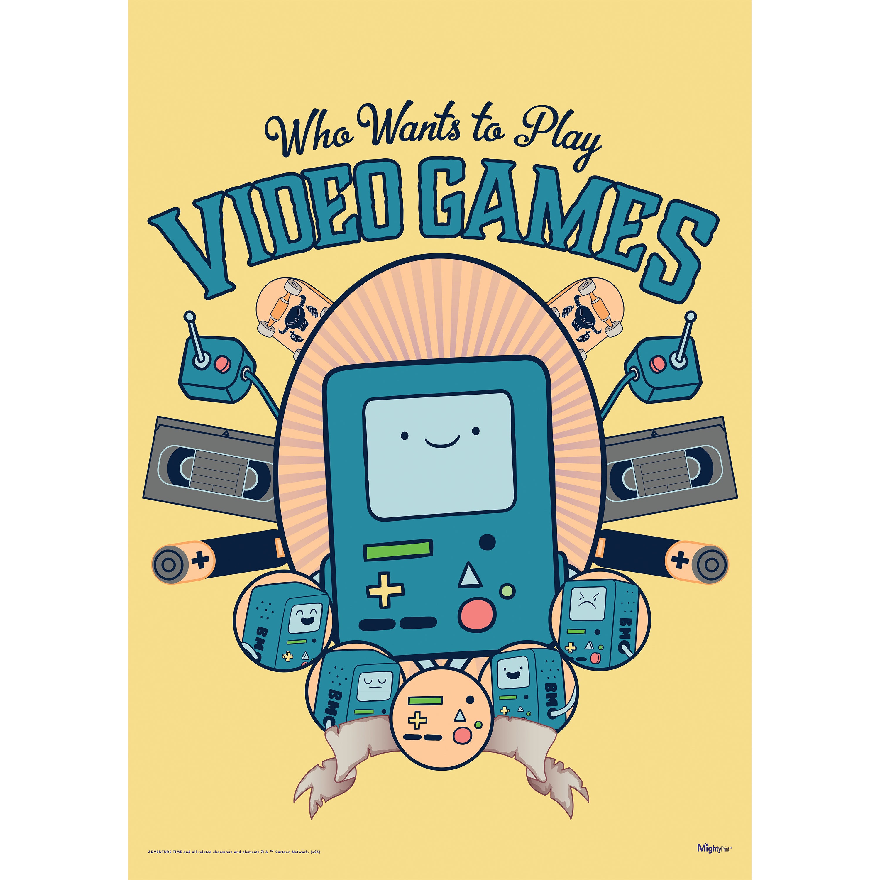 Adventure Time (BMO “Who Wants to Play Video Games”) MightyPrint™ Wall Art MP17241054