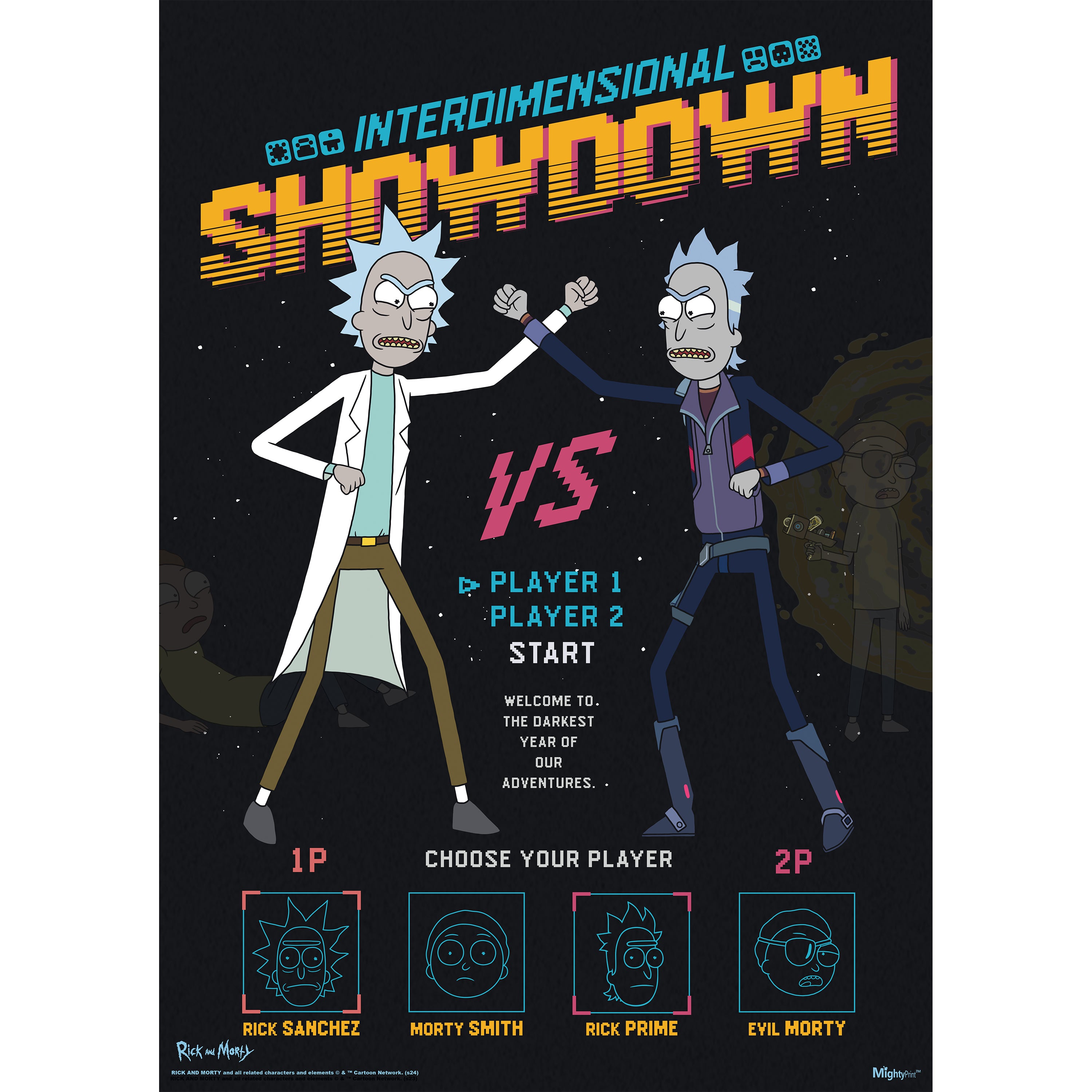 Rick and Morty (Interdimensional Showdown) MightyPrint™ Wall Art MP17241068