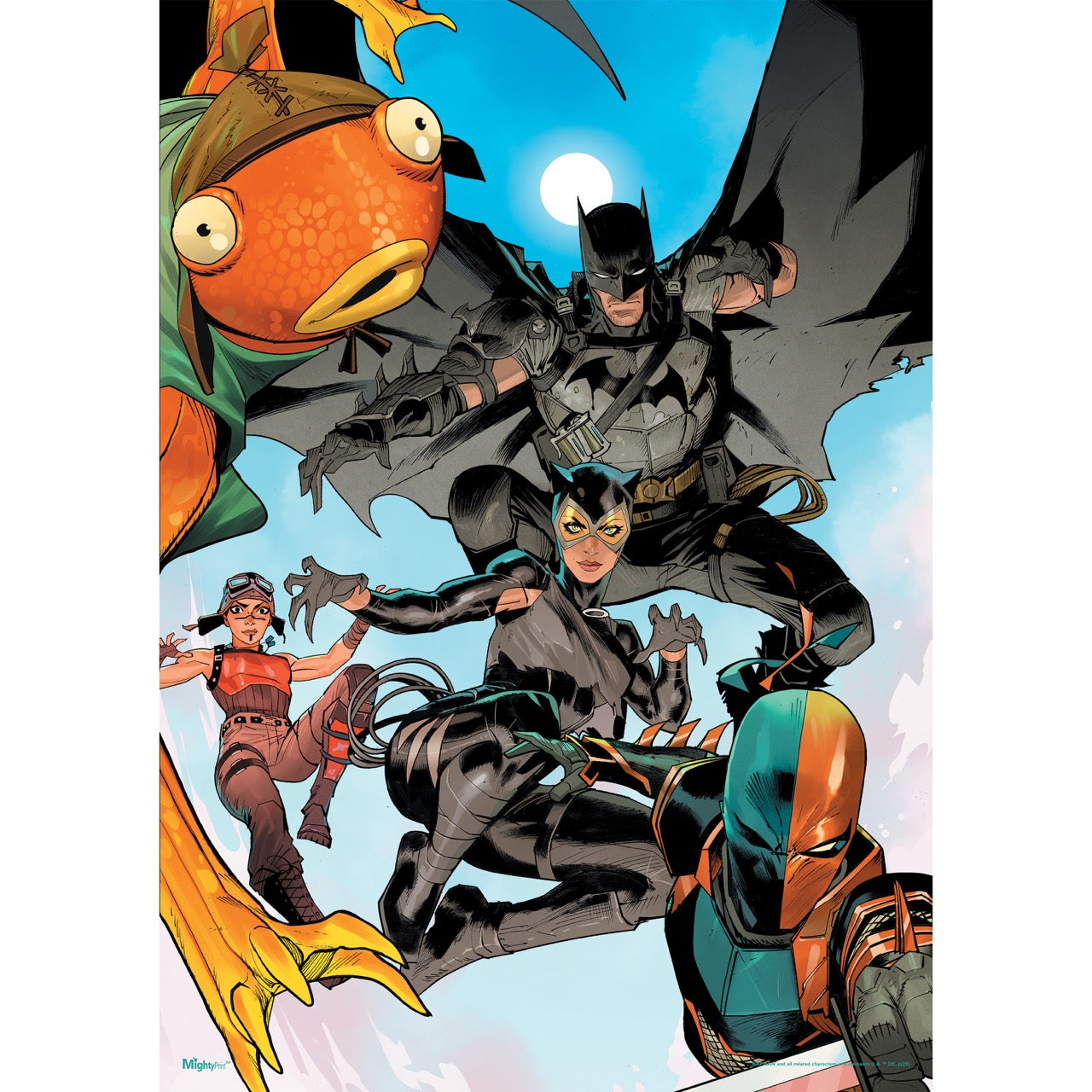 Batman/Fortnite (Dropping In) MightyPrint™ Wall Art MP17241091