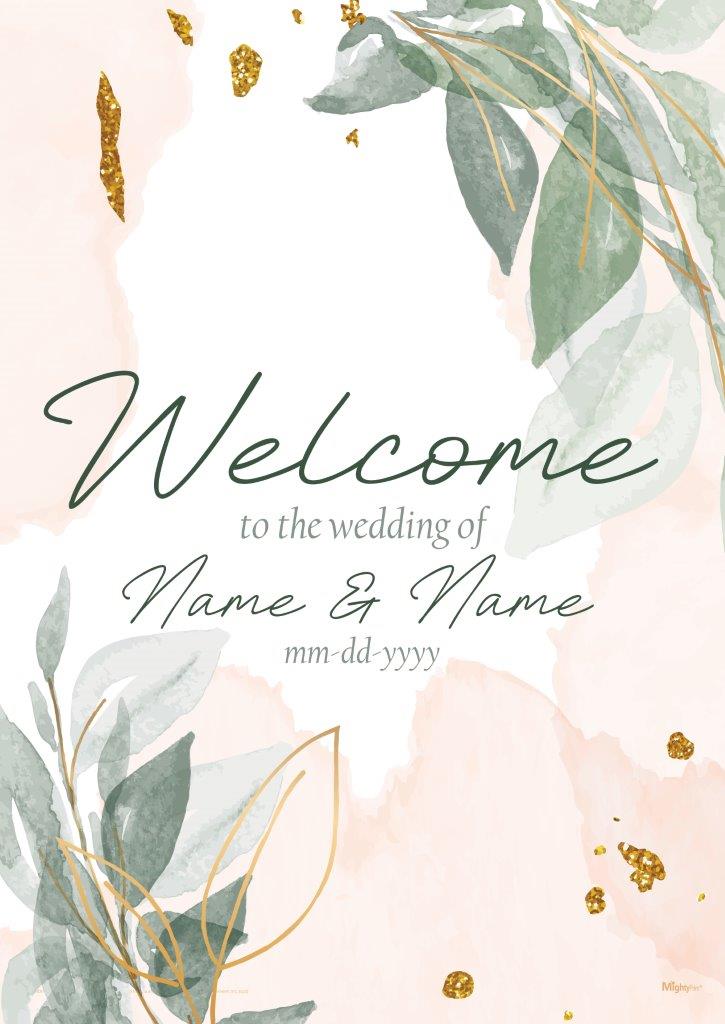 Trend Setters Original (Wedding Welcome Sign) Personalized MightyPrint™ Wall Art MP17241108
