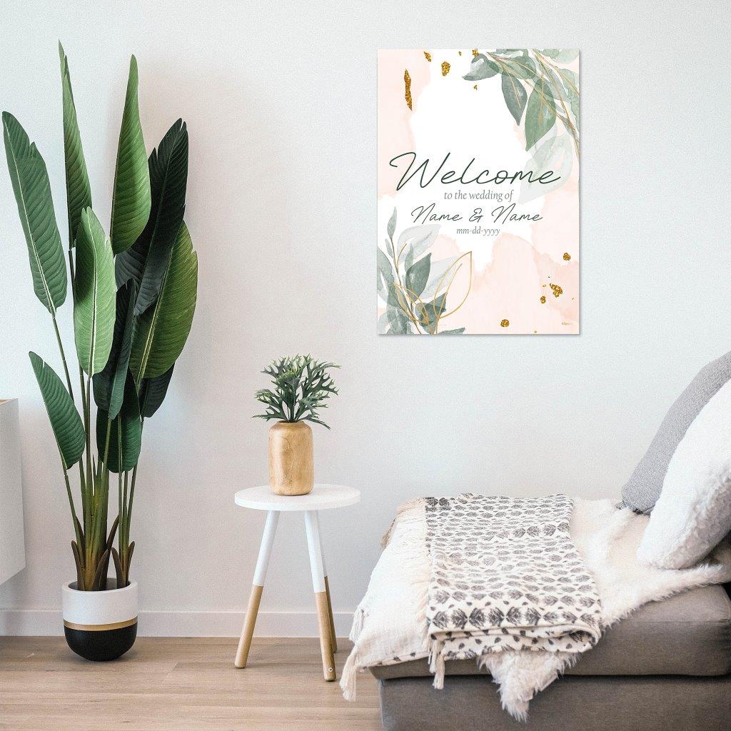 Trend Setters Original (Wedding Welcome Sign) Personalized MightyPrint™ Wall Art MP17241108