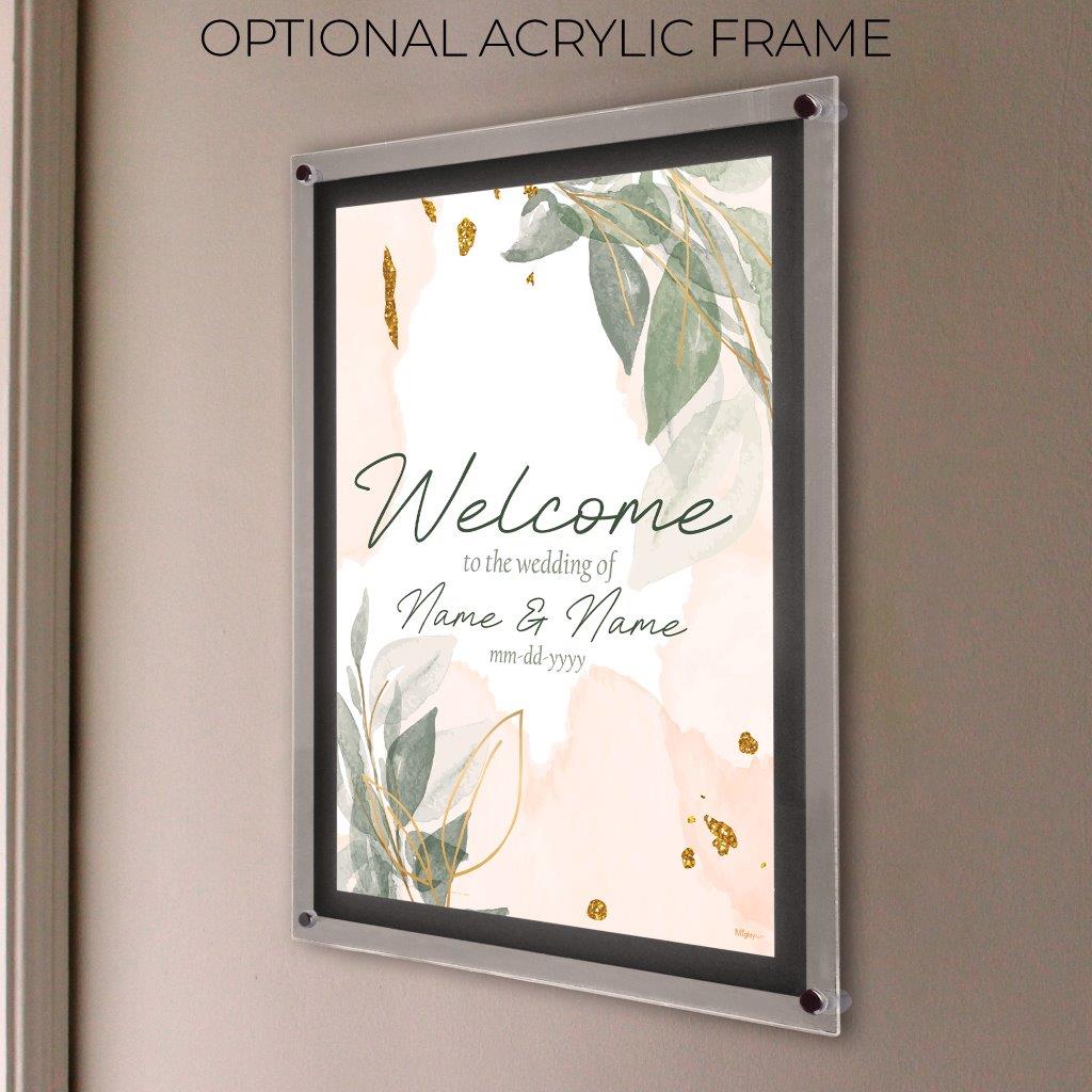 Trend Setters Original (Wedding Welcome Sign) Personalized MightyPrint™ Wall Art MP17241108