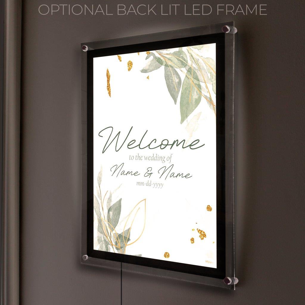 Trend Setters Original (Wedding Welcome Sign) Personalized MightyPrint™ Wall Art MP17241108