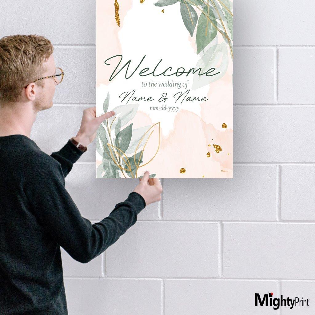 Trend Setters Original (Wedding Welcome Sign) Personalized MightyPrint™ Wall Art MP17241108
