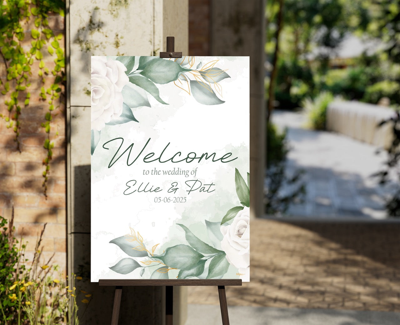 Trend Setters Original (Wedding Welcome Sign) Personalized MightyPrint™ Wall Art MP17241108