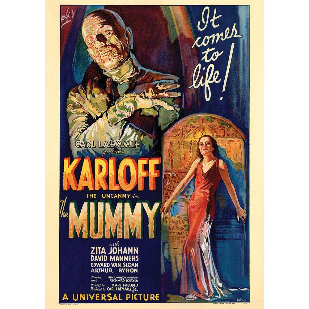 The Mummy (Karloff Vintage Poster) 17" x 24" MightyPrint™ Wall Art MP17241176