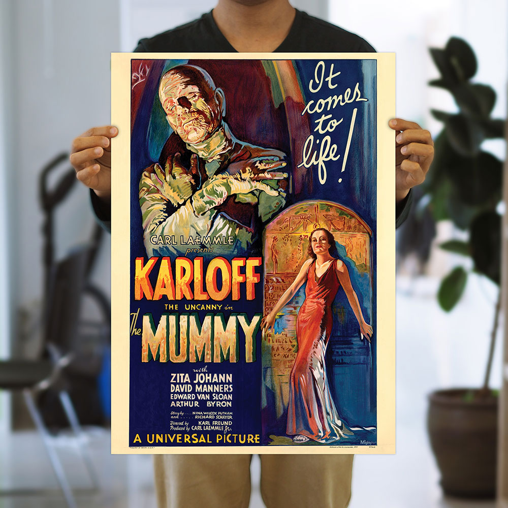 The Mummy (Karloff Vintage Poster) 17" x 24" MightyPrint™ Wall Art MP17241176