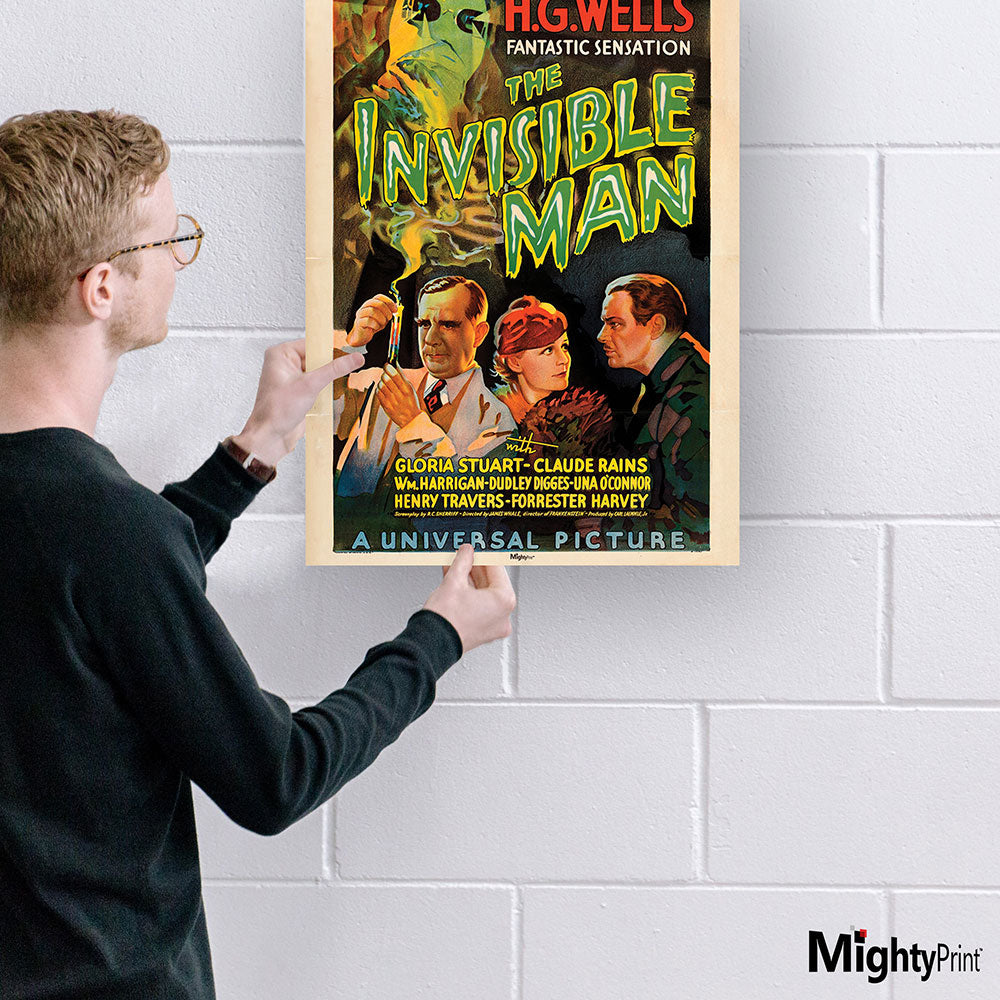 The Invisible Man (Vintage Poster) 17" x 24" MightyPrint™ Wall Art MP17241179