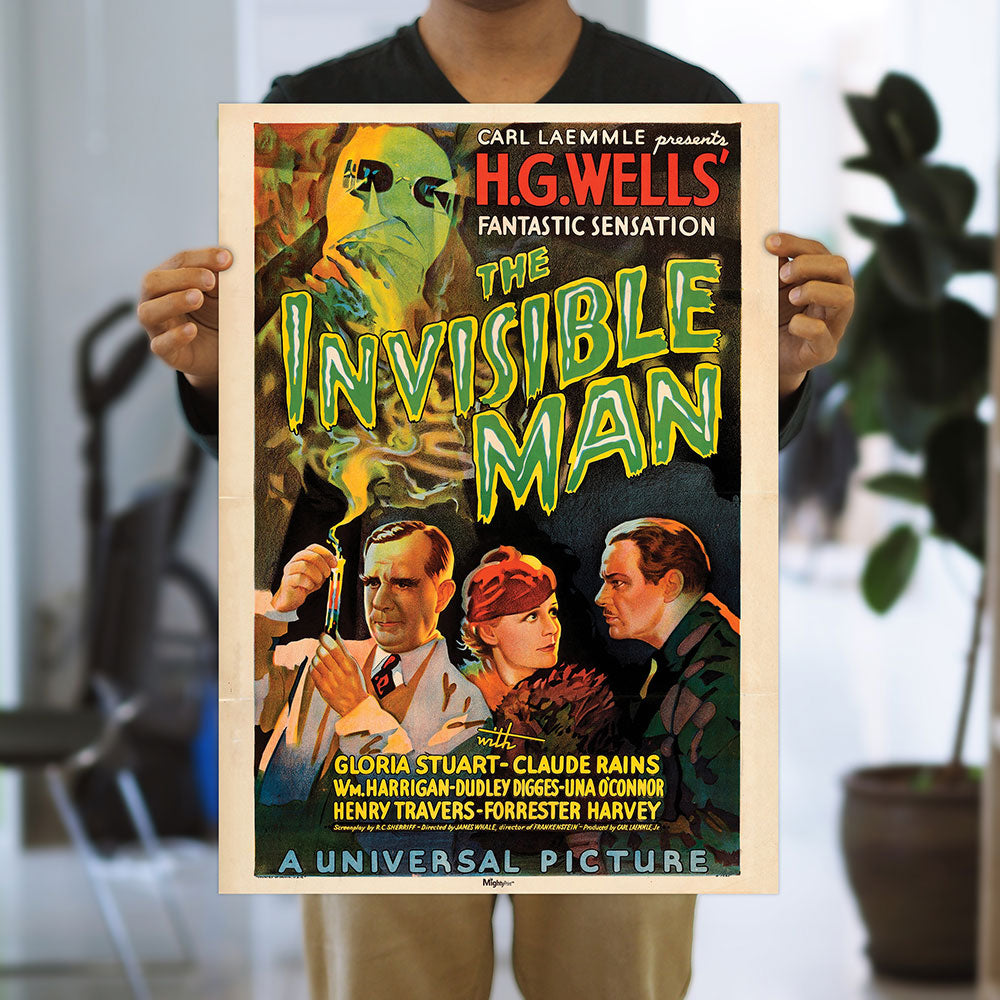 The Invisible Man (Vintage Poster) 17" x 24" MightyPrint™ Wall Art MP17241179