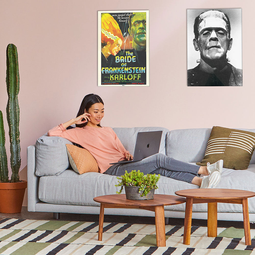 Frankenstein (Black-and-White Portrait) 17" x 24" MightyPrint™ Wall Art MP17241181