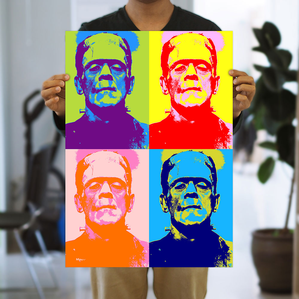 Frankenstein (Pop Art Portrait) 17" x 24" MightyPrint™ Wall Art MP17241182