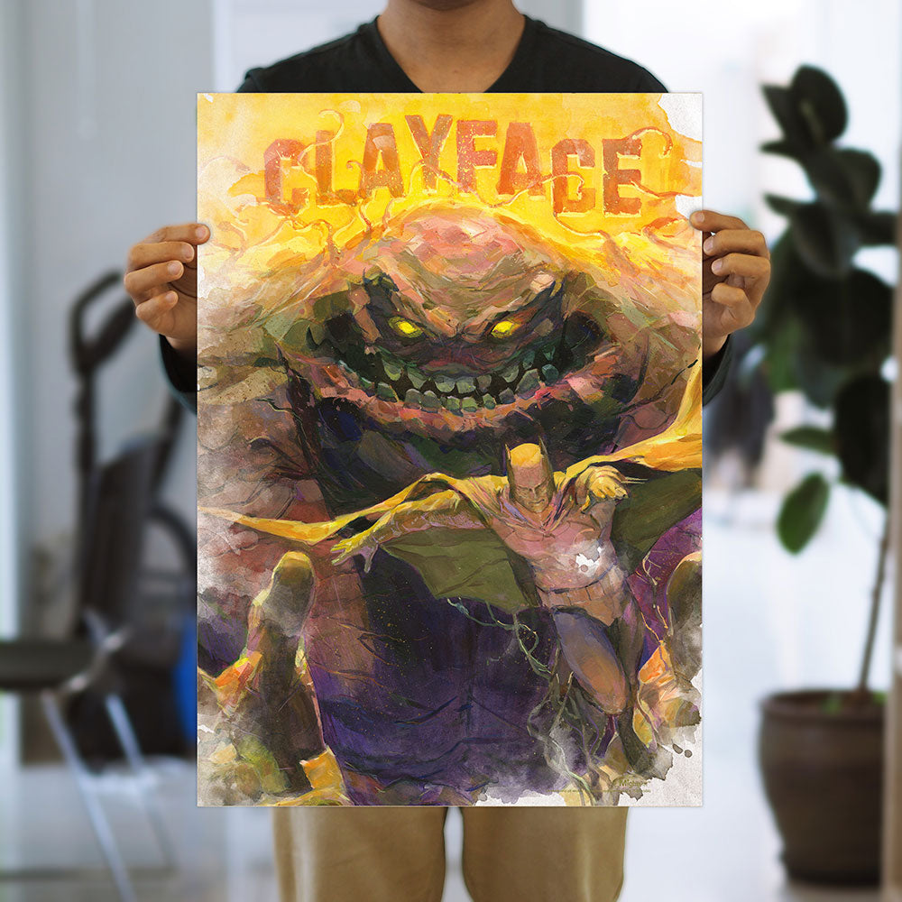 Batman (Clayface - Watercolor) 17” x 24” MightyPrint™ Wall Art MP17241188