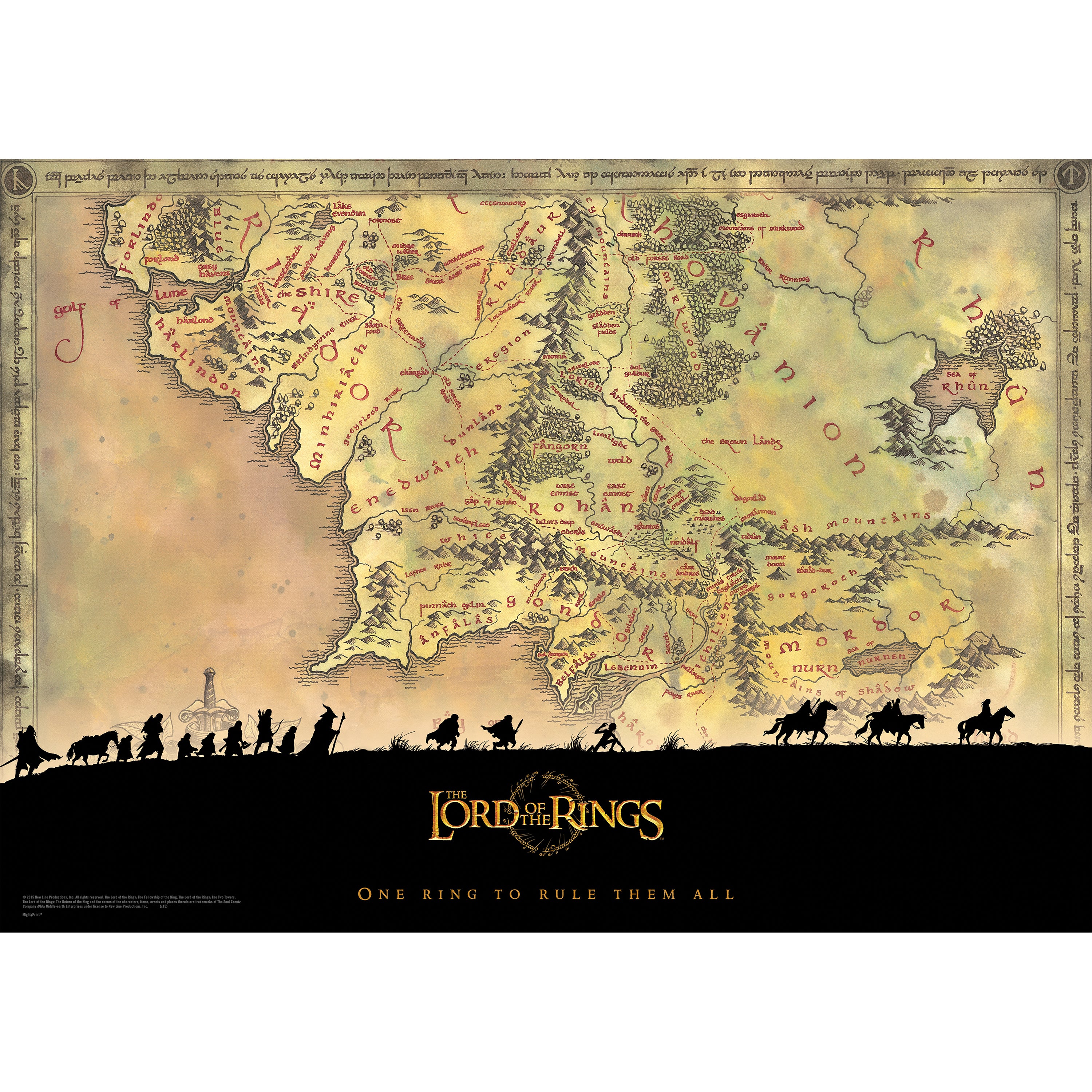 The Lord of the Rings (Middle Earth) MightyPrint™ Wall Art MP24170119