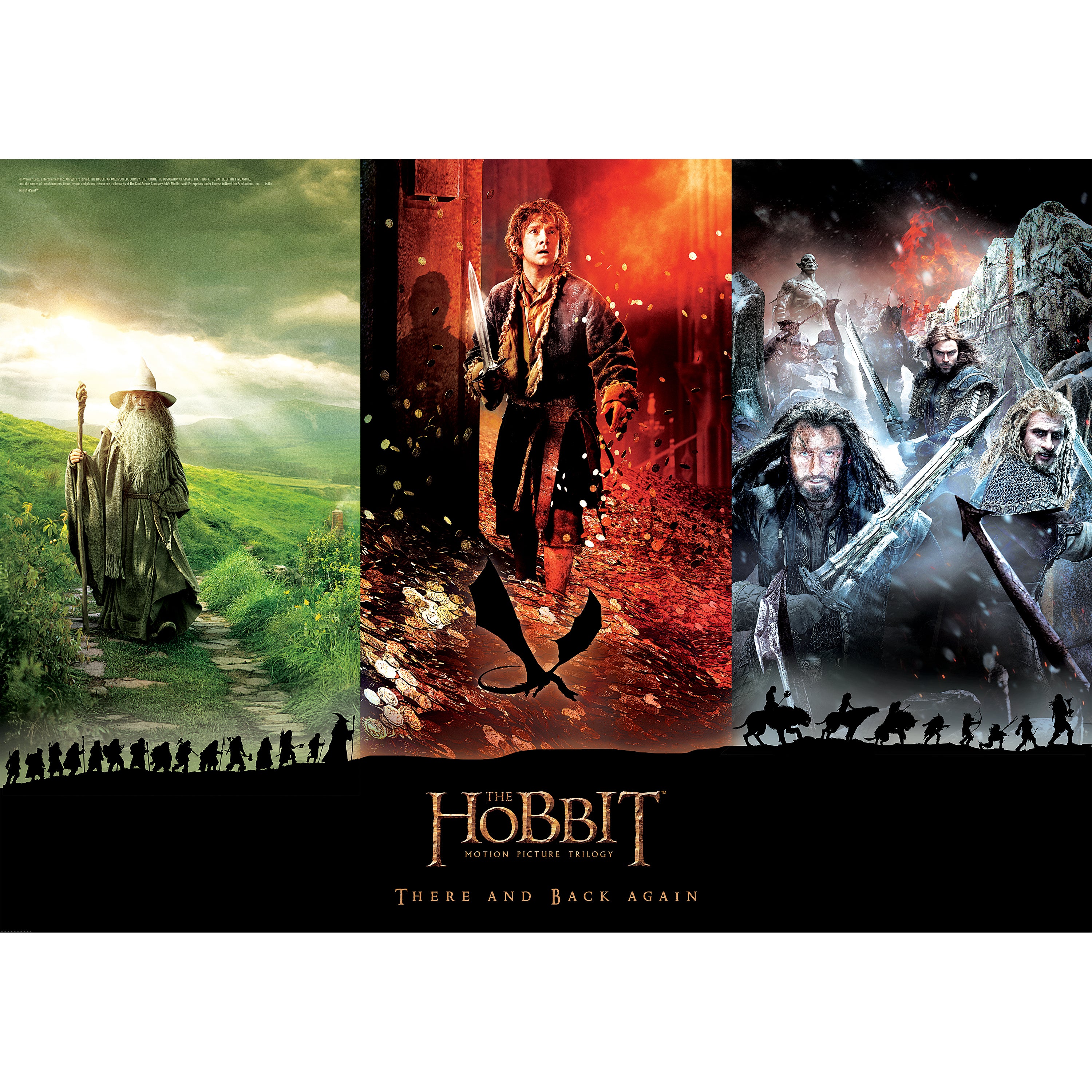The Hobbit Trilogy (There and Back Again) MightyPrintTM Wall Art MP24170121