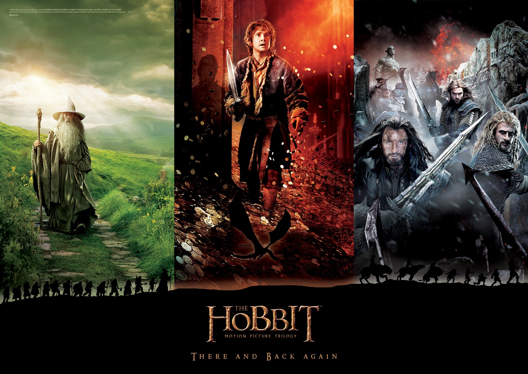 The Hobbit Trilogy (There and Back Again) MightyPrintTM Wall Art MP24170121