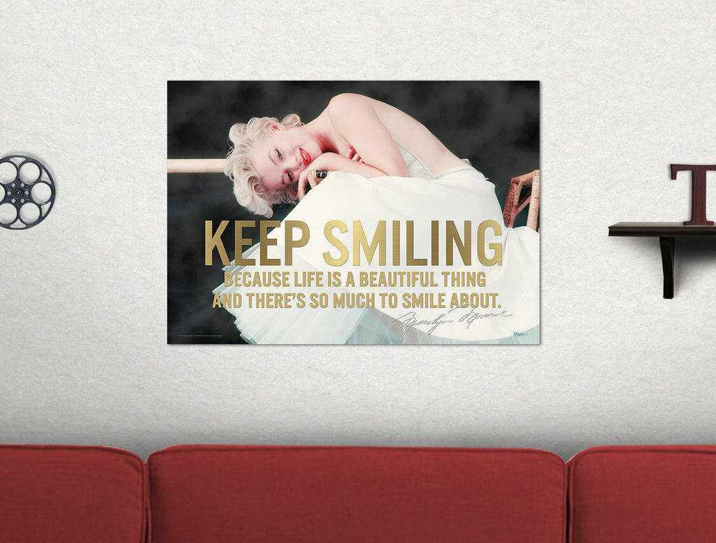 Marilyn Monroe (Keep Smiling) MightyPrint™ Wall Art MP24170153