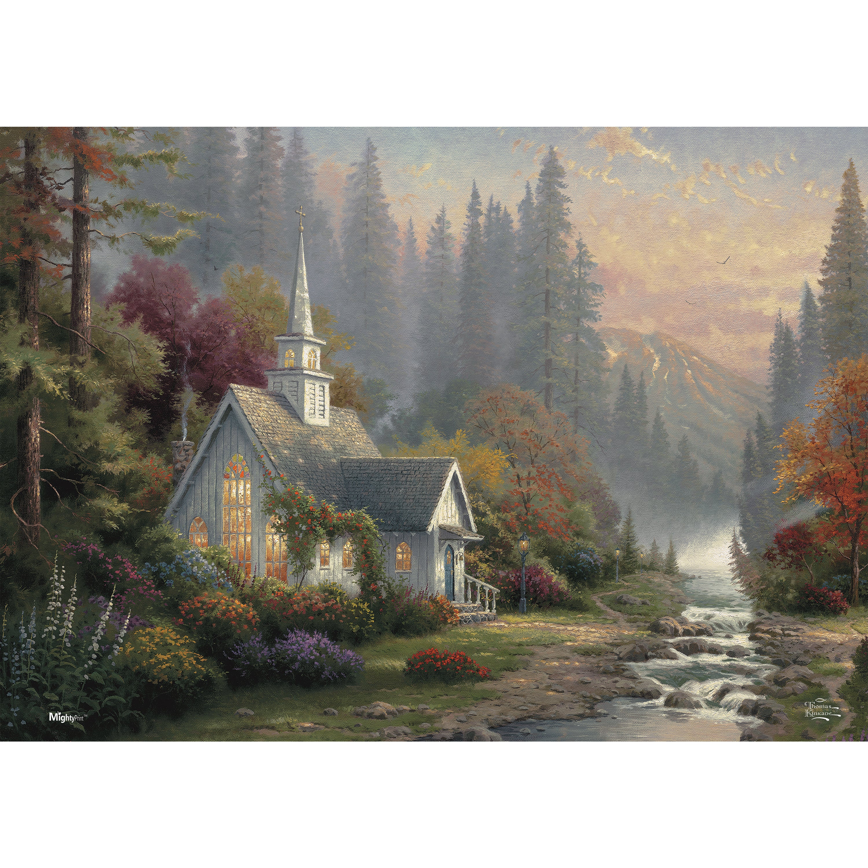 Thomas Kinkade Studios (The Forest Chapel) MightyPrint™ Wall Art MP24170321
