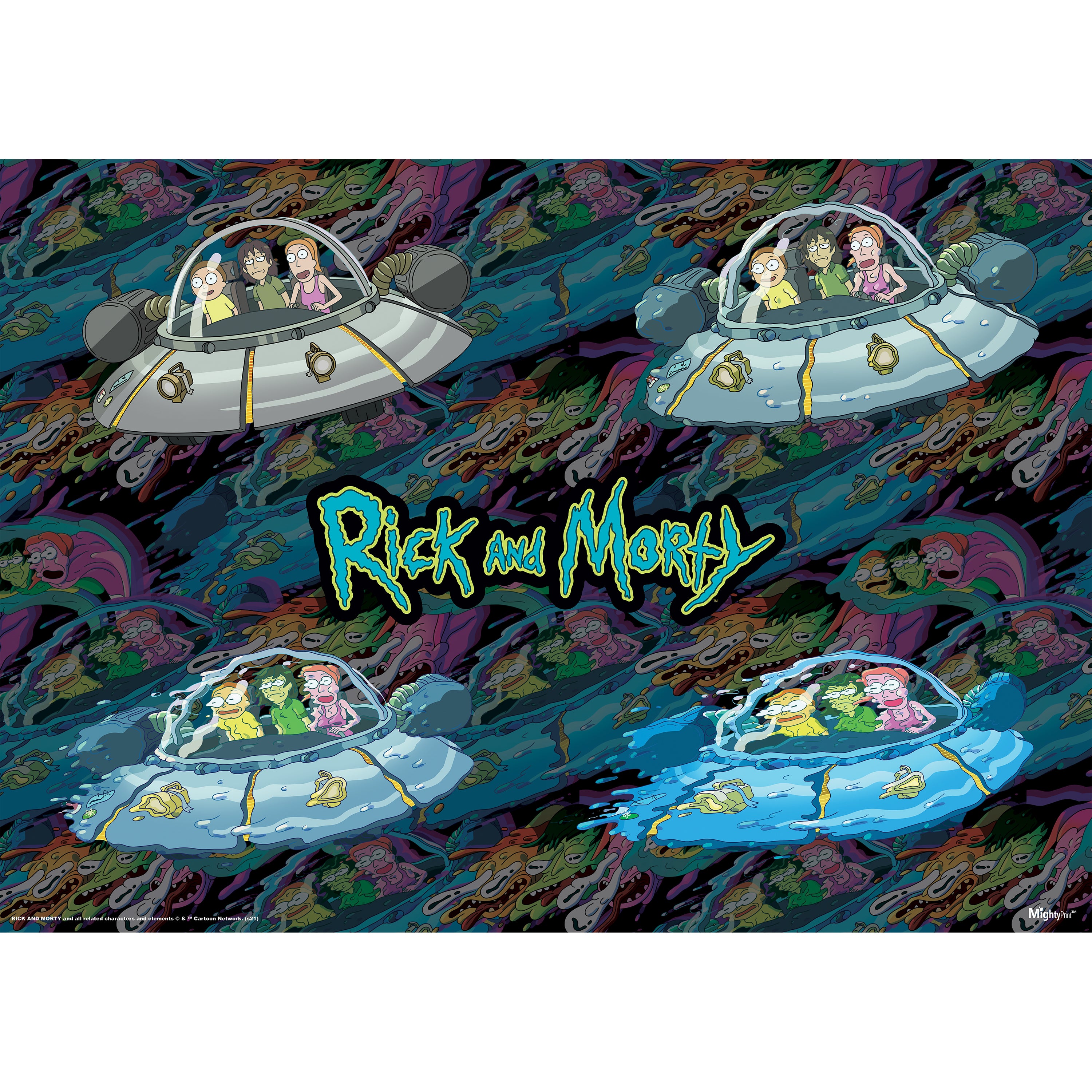 Rick and Morty (Ship Melt) MightyPrint™ Wall Art MP24170697