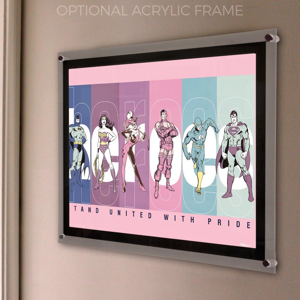 DC Comics (Justice League - Stand United With Pride) MightyPrint™ Wall Art MP24170762