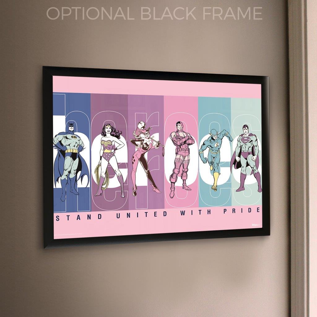 DC Comics (Justice League - Stand United With Pride) MightyPrint™ Wall Art MP24170762