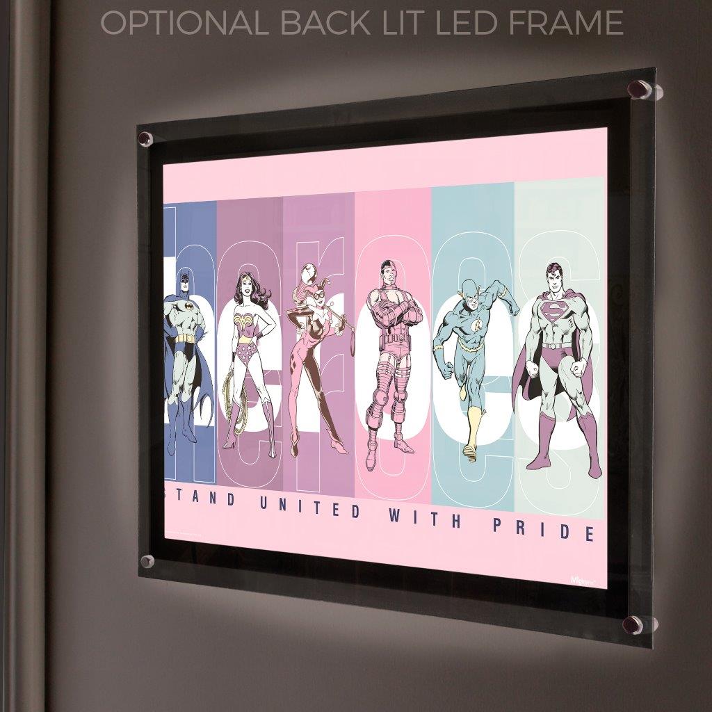 DC Comics (Justice League - Stand United With Pride) MightyPrint™ Wall Art MP24170762