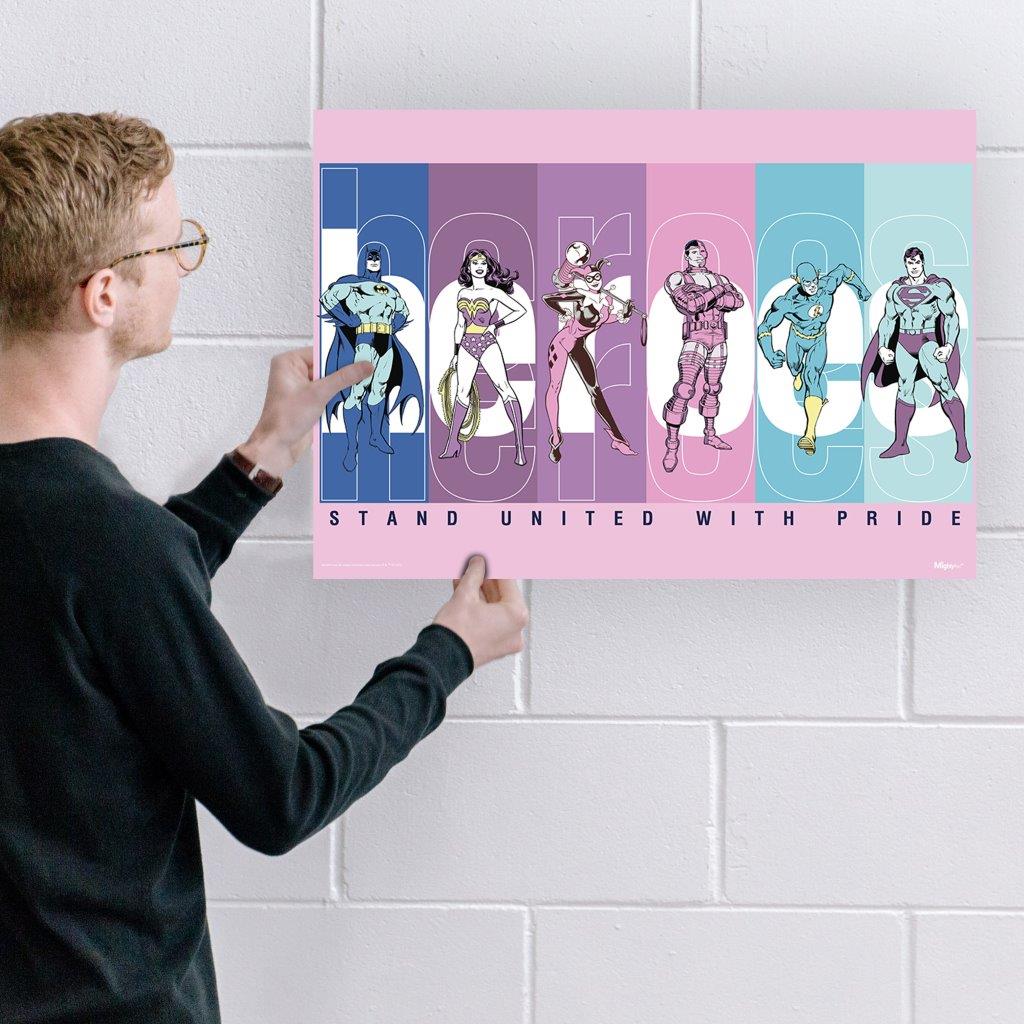 DC Comics (Justice League - Stand United With Pride) MightyPrint™ Wall Art MP24170762