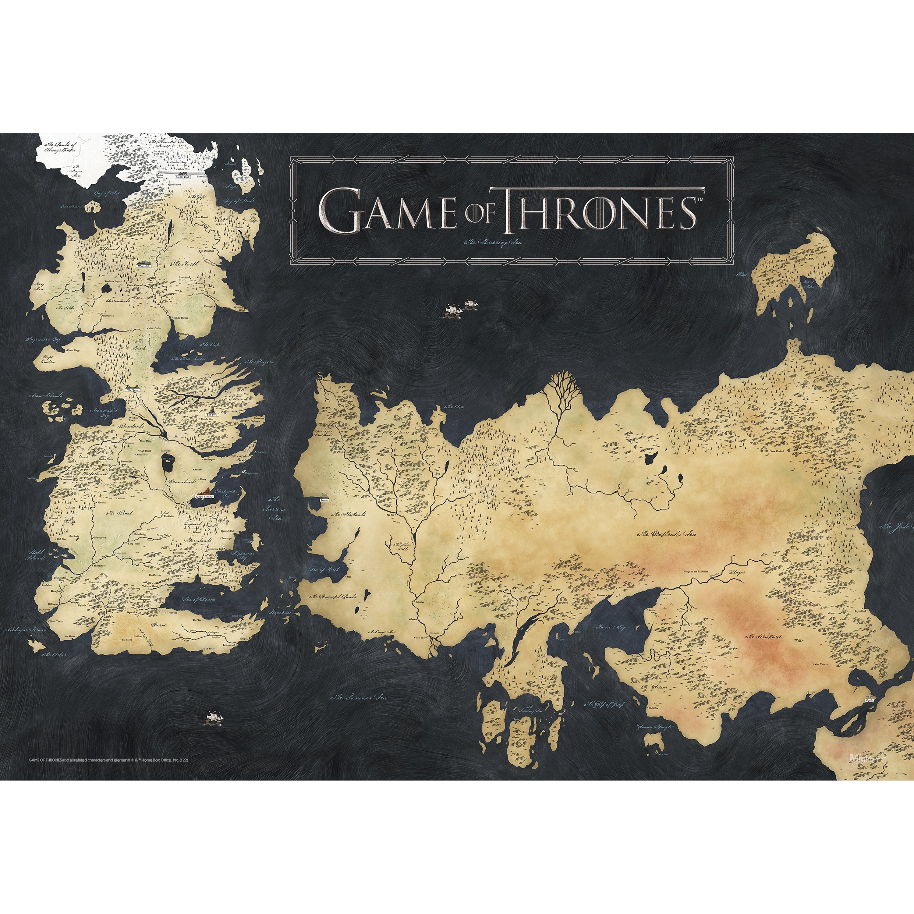 Game of Thrones (Westeros Map) MightyPrint™ Wall Art MP24170764