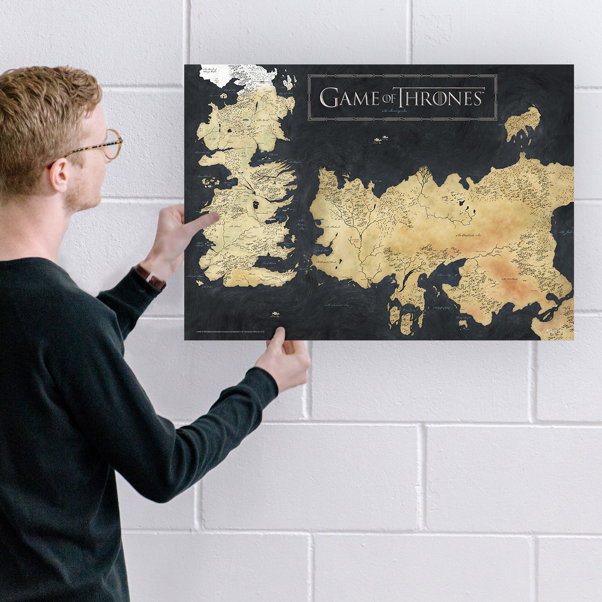 Game of Thrones (Westeros Map) MightyPrint™ Wall Art MP24170764