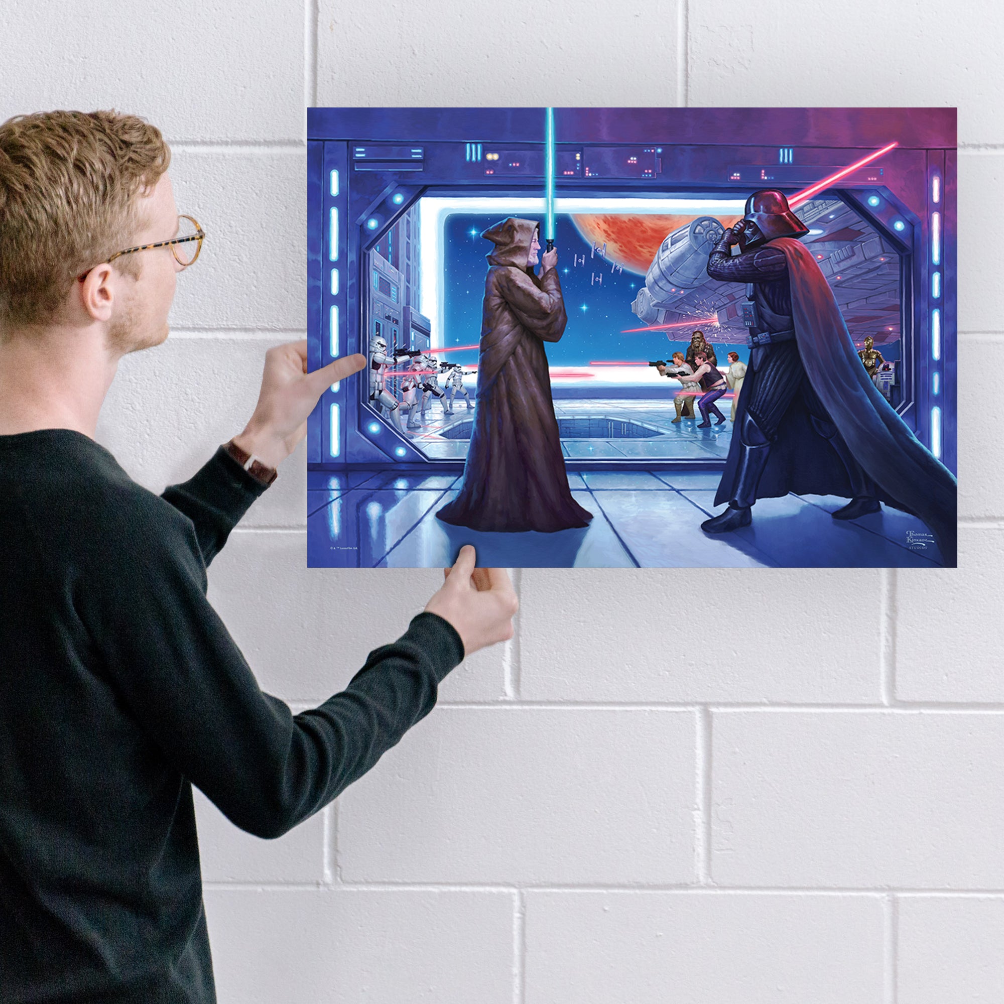 Star Wars (Obi Wans Final Battle) MightyPrint™ Wall Art MP24170780