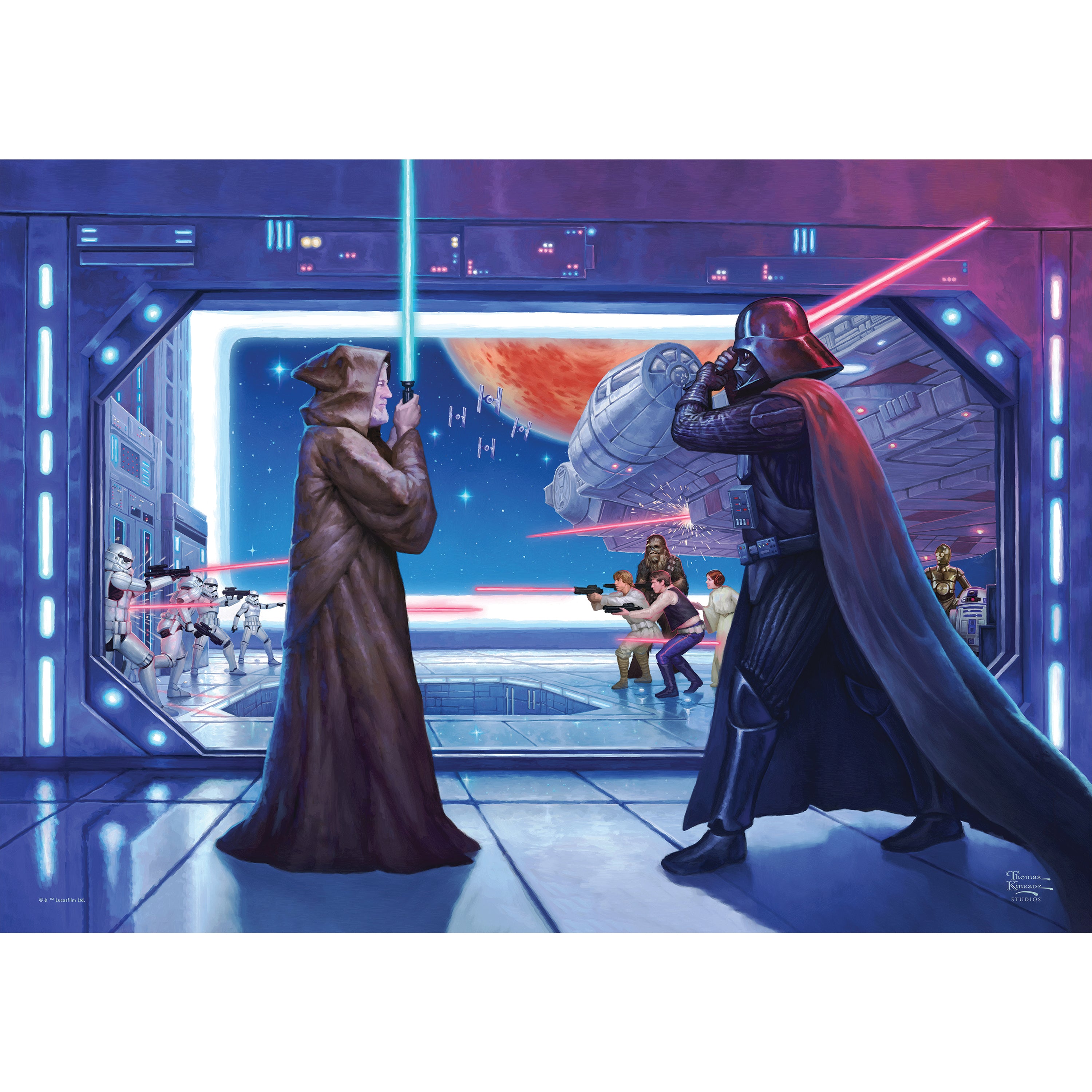 Star Wars (Obi Wans Final Battle) MightyPrint™ Wall Art MP24170780