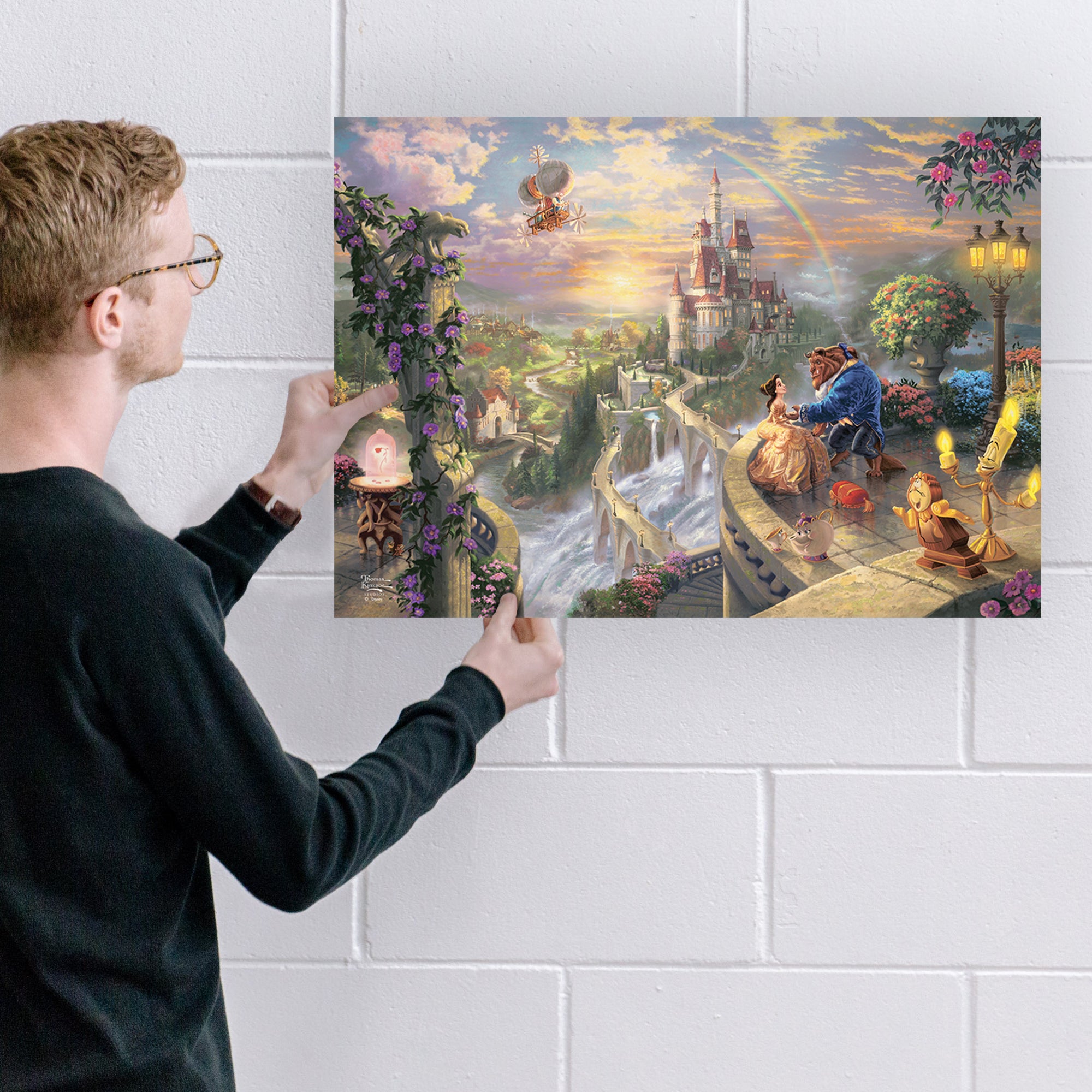 Disney (Beauty and the Beast Falling in Love) MightyPrint™ Wall Art MP24170782