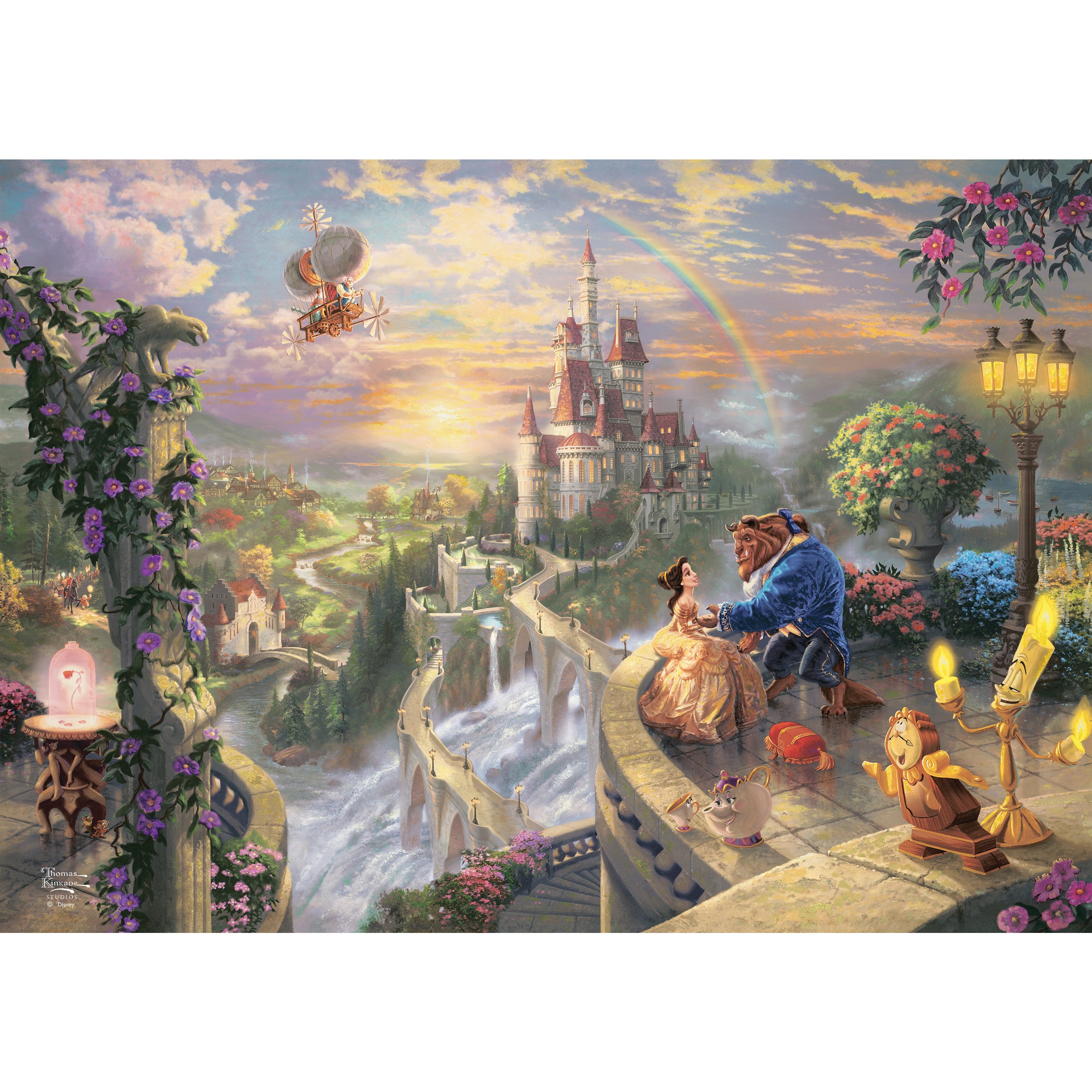 Disney (Beauty and the Beast Falling in Love) MightyPrint™ Wall Art MP24170782