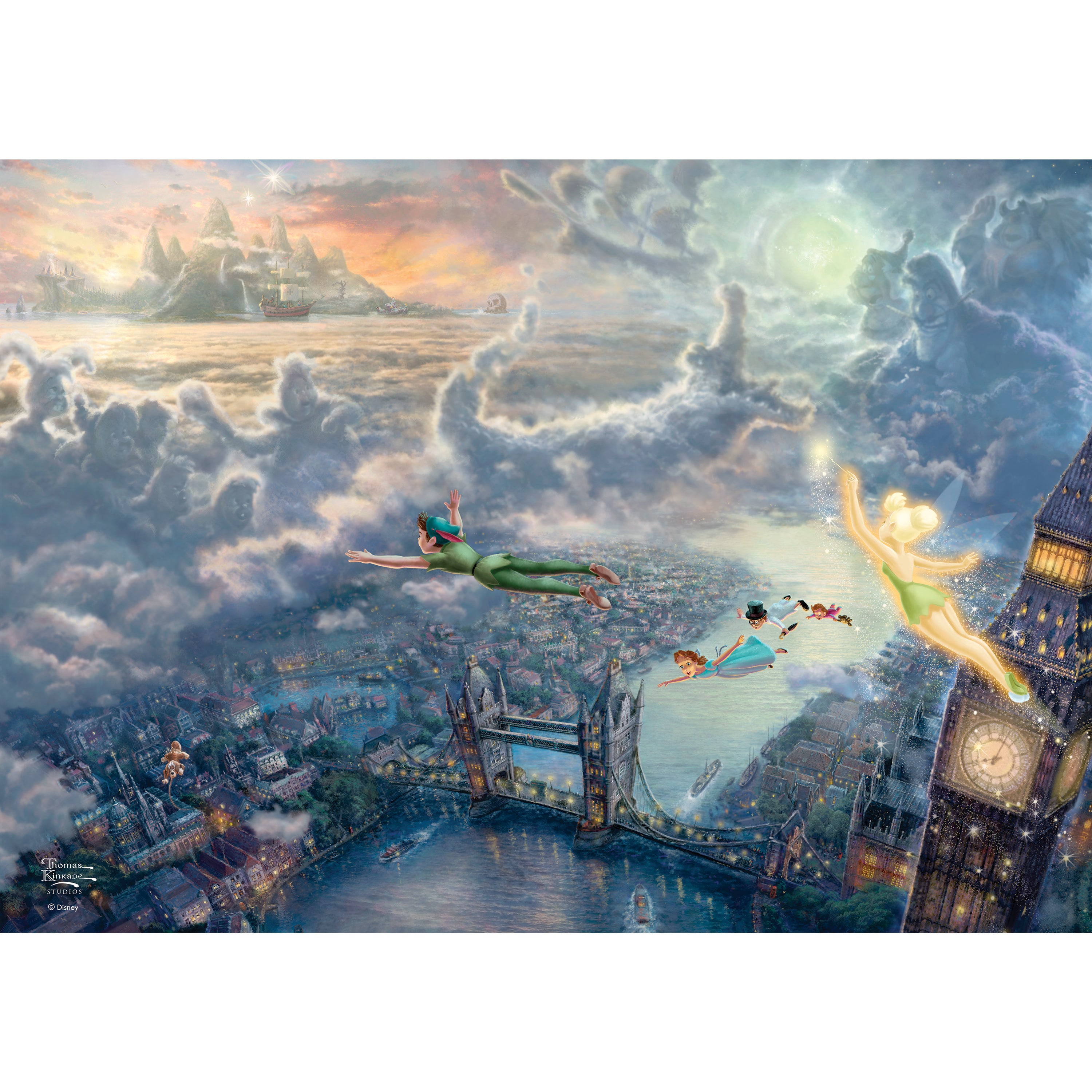 Disney (Tinker Bell and Peter Pan Fly to Never Land) MightyPrint™ Wall Art MP24170811